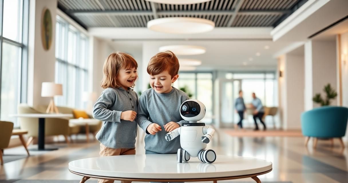 Hoteles con zonas infantiles con Reachy Mini